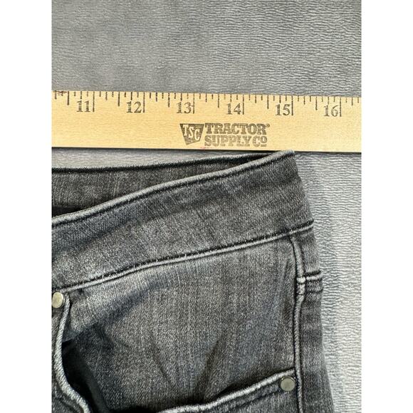 Risen Dexter Skinny Jean Women’s Size 30/11 Gray Light Distress Stretch Mid Rise - Picture 3 of 14